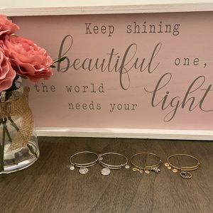 Alex and Ani 4 bracelets lot